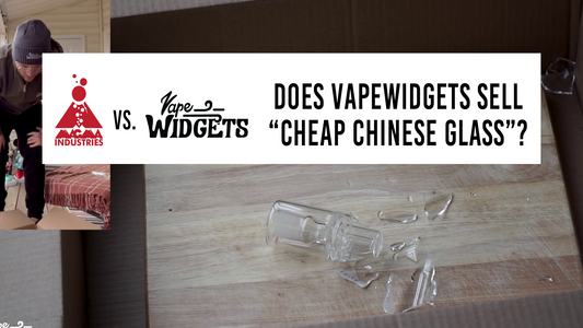 Obsidian Vs. VapeWidgets Volcano Bubbler Drop Test - Does VapeWidgets sell "Cheap Chinese Glass" ?