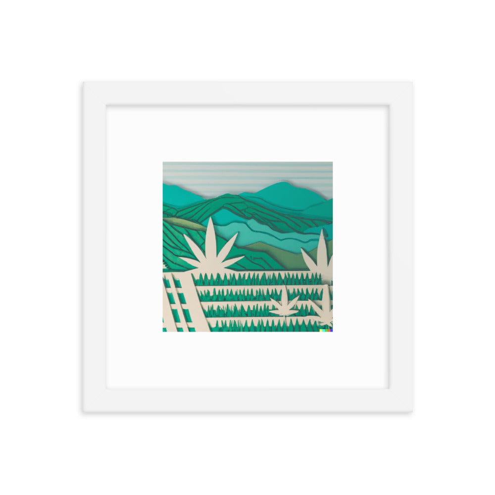 CannaCult - Paper Weed Farm Framed Poster