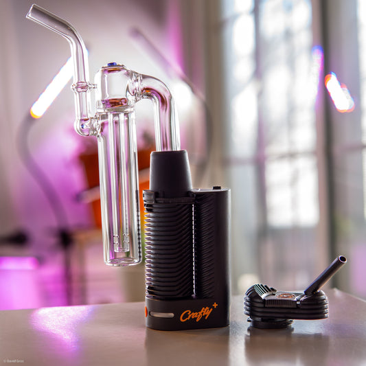 Glass Bubbler Water Adapter Sidecar for Mighty(+)/Crafty(+)