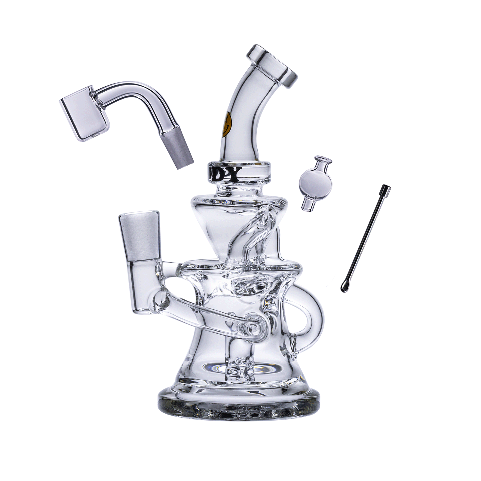 Clear Goody Glass - Miss Swiss Mini Dab Rig 4-Piece Kit