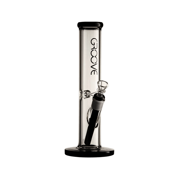 BlkClear Groove Straight Tube Water Pipe