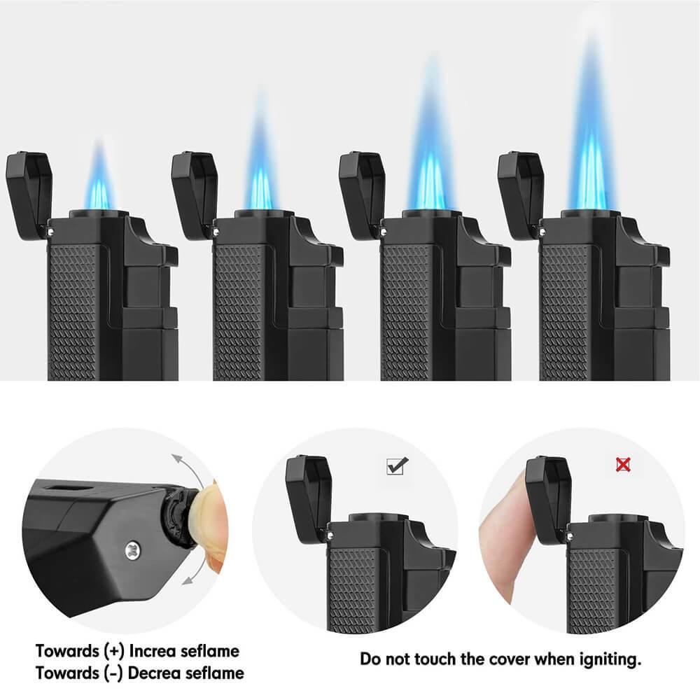 Portable Black Triple Jet Dab Torch lighter